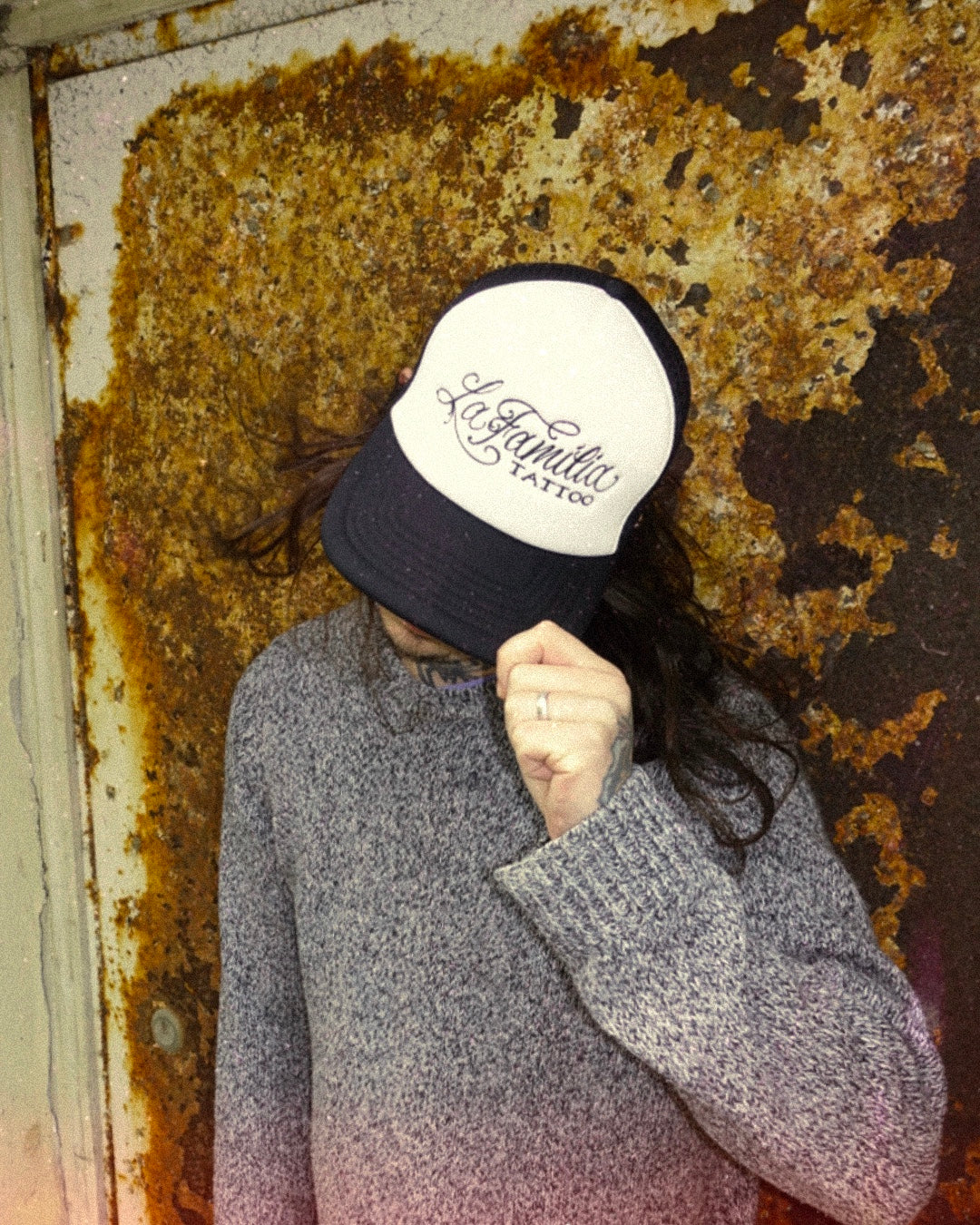 Embroidered trucker cap